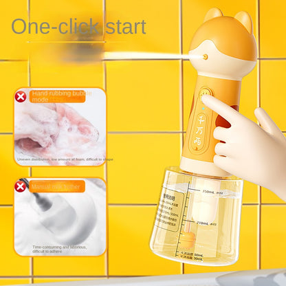 Smart Pet Bath Foam Generator Cat Bubble Maker Automatic Washing Shampoo Foam Machine Pet Grooming Tool