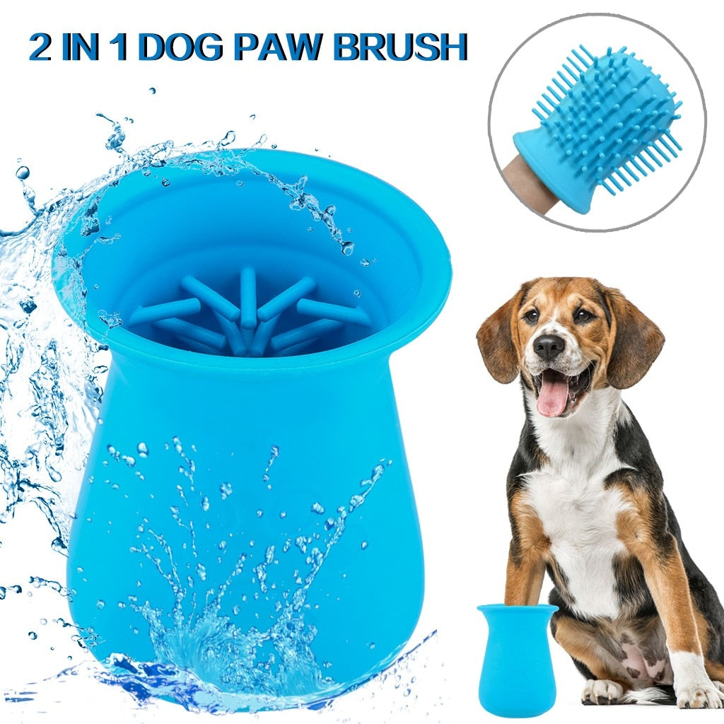 Dog Paw Cleaner Cup Pet Foot Washer Dog Cleaning Brush Claws Massage Grooming Wash Dirty Cat Foot Cleaning Bucket Clean Brush