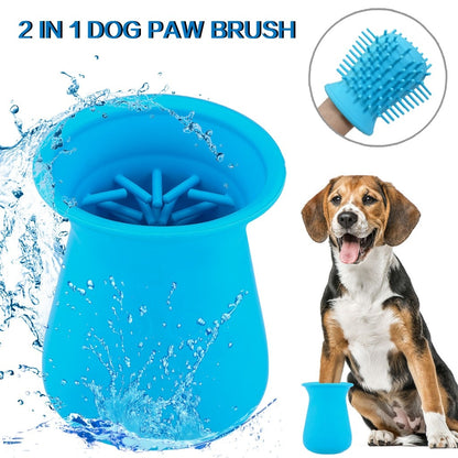 Dog Paw Cleaner Cup Pet Foot Washer Dog Cleaning Brush Claws Massage Grooming Wash Dirty Cat Foot Cleaning Bucket Clean Brush