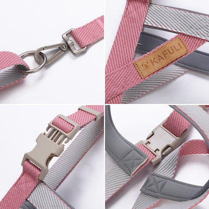 Dog Leash Pet Vest Chest Harness Medium And Large Dog French Dog Golden Retriever Dog Walking Rope