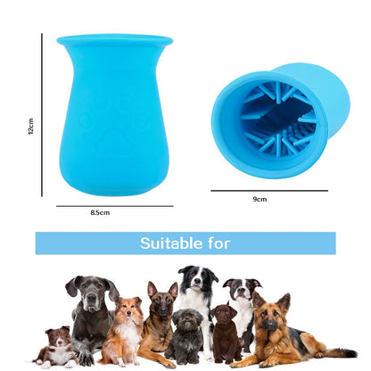Dog Paw Cleaner Cup Pet Foot Washer Dog Cleaning Brush Claws Massage Grooming Wash Dirty Cat Foot Cleaning Bucket Clean Brush