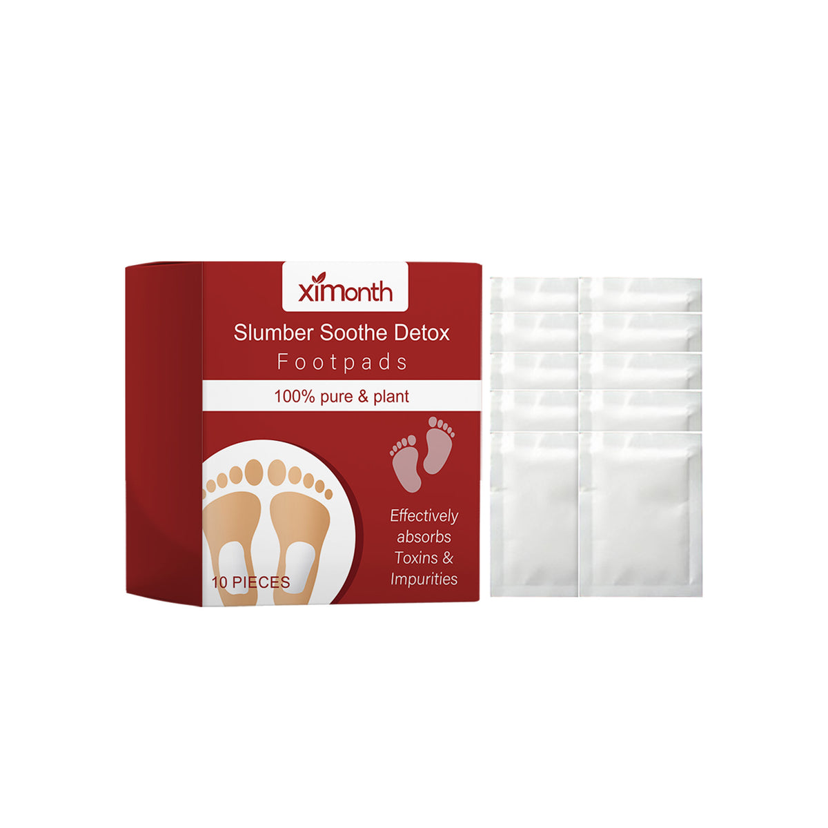 Bamboo Charcoal Foot Patch, Body Cleaning, Moisture Removal, Comfort And Sleep Foot Soles Foot Care Patch