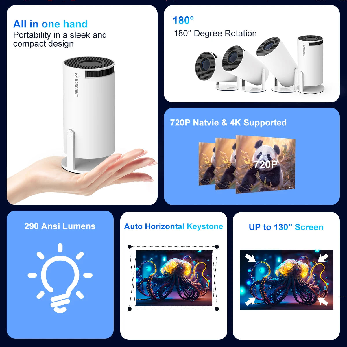 Premium Portable 4K Home Theater Projector